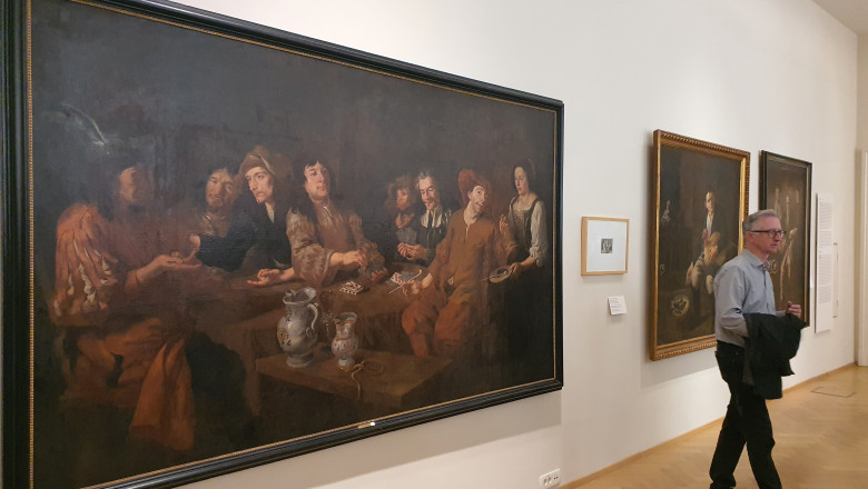 Eden izmed razstavnih prostorov je posvečen delom Joannesa Almenaka, do sedaj poznanega po vzdevku Almanach, in kopijam njegovih del (foto: Ana Jenko Kovačič)