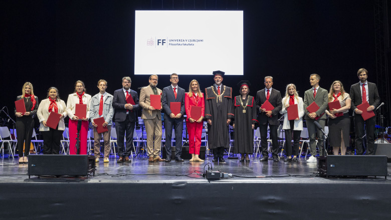 Doktorice in doktorji znanosti s Filozofske fakultete (foto: Bor Slana/STA)